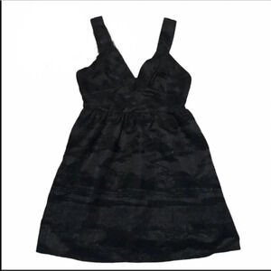 NWT H & M Black Sleeveless Fit & Flare Dress 10